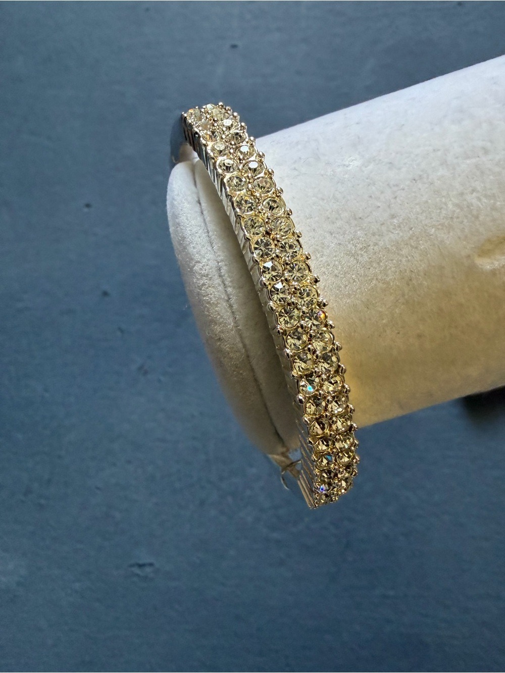 Vintage Jennifer Moore Crystal Rhinestone Silver Tone Bracelet,NIB - Picture 2 of 16